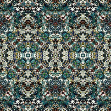 Kusursuz dokuma deseni. Örülmüş arka plan. Halı desensiz. Soyut arkaplan. Sanat kaleydoskobu