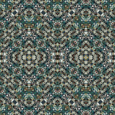 Kusursuz dokuma deseni. Örülmüş arka plan. Halı desensiz. Soyut arkaplan. Sanat kaleydoskobu