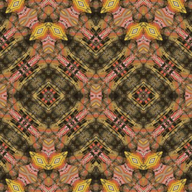 Kusursuz dokuma deseni. Örülmüş arka plan. Halı desensiz. Soyut arkaplan. Sanat kaleydoskobu