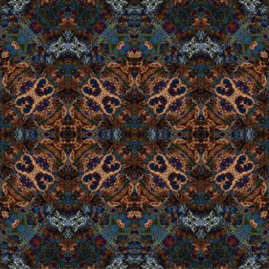 Kusursuz dokuma deseni. Örülmüş arka plan. Halı desensiz. Soyut arkaplan. Sanat kaleydoskobu