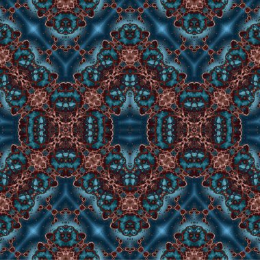 Kusursuz dokuma deseni. Örülmüş arka plan. Halı desensiz. Soyut arkaplan. Sanat kaleydoskobu