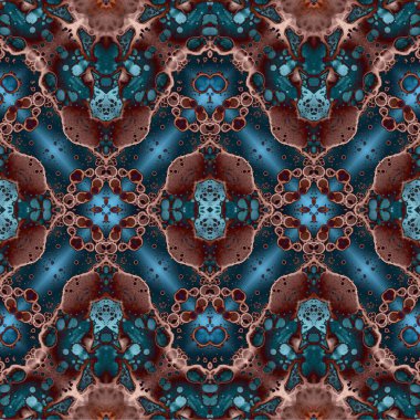 Kusursuz dokuma deseni. Örülmüş arka plan. Halı desensiz. Soyut arkaplan. Sanat kaleydoskobu