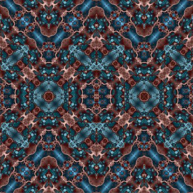 Kusursuz dokuma deseni. Örülmüş arka plan. Halı desensiz. Soyut arkaplan. Sanat kaleydoskobu