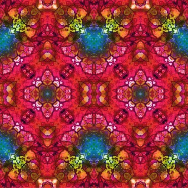 Kusursuz dokuma deseni. Örülmüş arka plan. Halı desensiz. Soyut arkaplan. Sanat kaleydoskobu