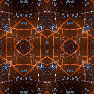 Kusursuz dokuma deseni. Örülmüş arka plan. Halı desensiz. Soyut arkaplan. Sanat kaleydoskobu