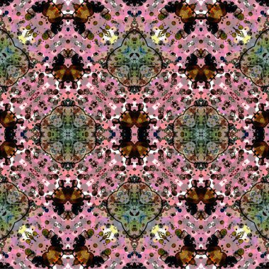 Kusursuz dokuma deseni. Örülmüş arka plan. Halı desensiz. Soyut arkaplan. Sanat kaleydoskobu