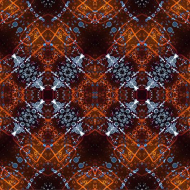 Kusursuz dokuma deseni. Örülmüş arka plan. Halı desensiz. Soyut arkaplan. Sanat kaleydoskobu