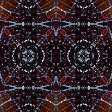 Kusursuz dokuma deseni. Örülmüş arka plan. Halı desensiz. Soyut arkaplan. Sanat kaleydoskobu