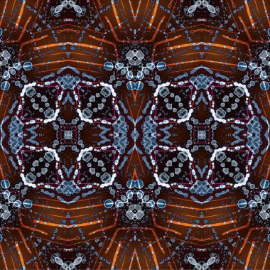 Kusursuz dokuma deseni. Örülmüş arka plan. Halı desensiz. Soyut arkaplan. Sanat kaleydoskobu