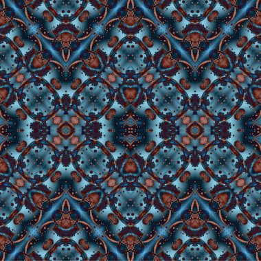 Kusursuz dokuma deseni. Örülmüş arka plan. Halı desensiz. Soyut arkaplan. Sanat kaleydoskobu