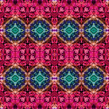 Kusursuz dokuma deseni. Örülmüş arka plan. Halı desensiz. Soyut arkaplan. Sanat kaleydoskobu