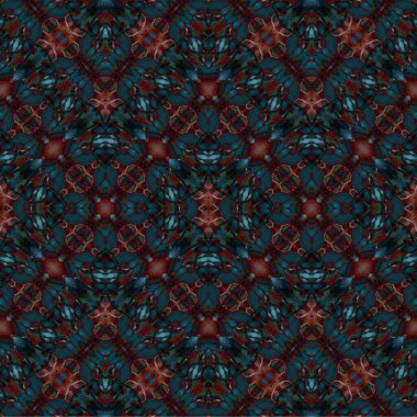 Kusursuz dokuma deseni. Örülmüş arka plan. Halı desensiz. Soyut arkaplan. Sanat kaleydoskobu