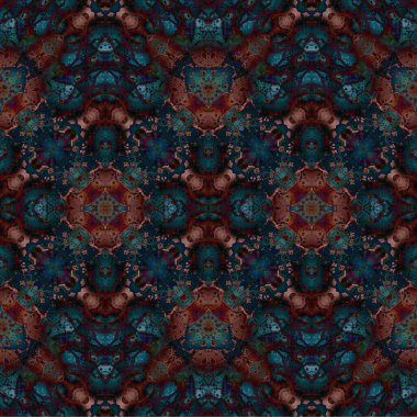 Kusursuz dokuma deseni. Örülmüş arka plan. Halı desensiz. Soyut arkaplan. Sanat kaleydoskobu