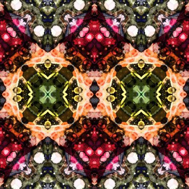 Kusursuz dokuma deseni. Örülmüş arka plan. Halı desensiz. Soyut arkaplan. Sanat kaleydoskobu