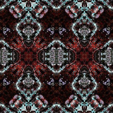 Kusursuz dokuma deseni. Örülmüş arka plan. Halı desensiz. Soyut arkaplan. Sanat kaleydoskobu