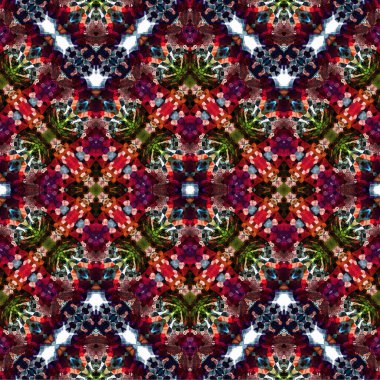 Kusursuz dokuma deseni. Örülmüş arka plan. Halı desensiz. Soyut arkaplan. Sanat kaleydoskobu