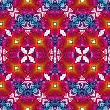 Kusursuz dokuma deseni. Örülmüş arka plan. Halı desensiz. Soyut arkaplan. Sanat kaleydoskobu