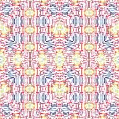 Kusursuz dokuma deseni. Örülmüş arka plan. Halı desensiz. Soyut arkaplan. Sanat kaleydoskobu