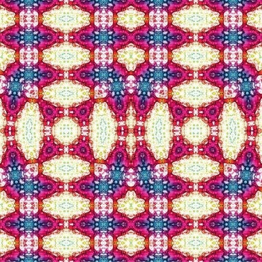 Kusursuz dokuma deseni. Örülmüş arka plan. Halı desensiz. Soyut arkaplan. Sanat kaleydoskobu