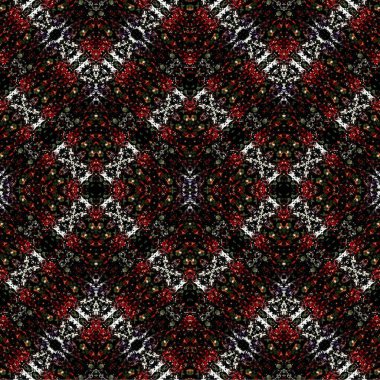 Kusursuz dokuma deseni. Örülmüş arka plan. Halı desensiz. Soyut arkaplan. Sanat kaleydoskobu