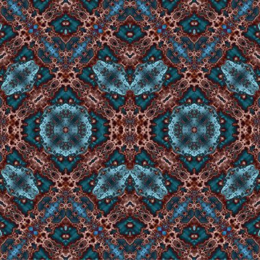 Kusursuz dokuma deseni. Örülmüş arka plan. Halı desensiz. Soyut arkaplan. Sanat kaleydoskobu