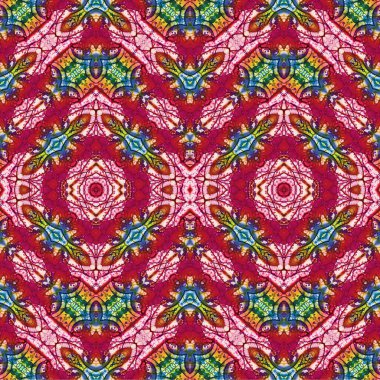 Kusursuz dokuma deseni. Örülmüş arka plan. Halı desensiz. Soyut arkaplan. Sanat kaleydoskobu