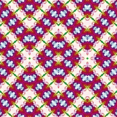 Kusursuz dokuma deseni. Örülmüş arka plan. Halı desensiz. Soyut arkaplan. Sanat kaleydoskobu