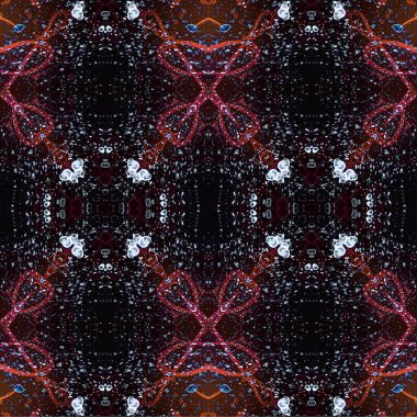 Kusursuz dokuma deseni. Örülmüş arka plan. Halı desensiz. Soyut arkaplan. Sanat kaleydoskobu