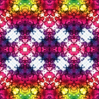 Kusursuz dokuma deseni. Örülmüş arka plan. Halı desensiz. Soyut arkaplan. Sanat kaleydoskobu