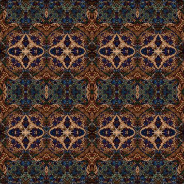 Kusursuz dokuma deseni. Örülmüş arka plan. Halı desensiz. Soyut arkaplan. Sanat kaleydoskobu