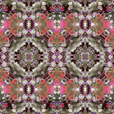 Kusursuz dokuma deseni. Örülmüş arka plan. Halı desensiz. Soyut arkaplan. Sanat kaleydoskobu