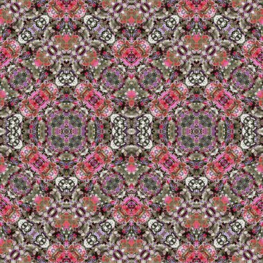 Kusursuz dokuma deseni. Örülmüş arka plan. Halı desensiz. Soyut arkaplan. Sanat kaleydoskobu