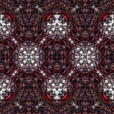 Kusursuz dokuma deseni. Örülmüş arka plan. Halı desensiz. Soyut arkaplan. Sanat kaleydoskobu