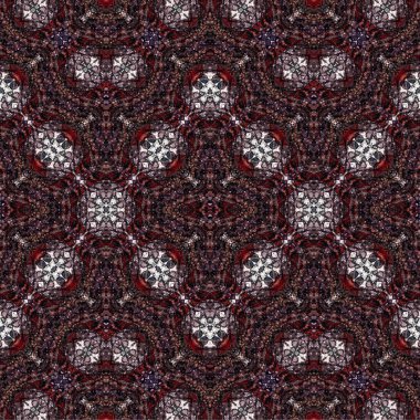 Kusursuz dokuma deseni. Örülmüş arka plan. Halı desensiz. Soyut arkaplan. Sanat kaleydoskobu