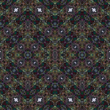 Kusursuz dokuma deseni. Örülmüş arka plan. Halı desensiz. Soyut arkaplan. Sanat kaleydoskobu