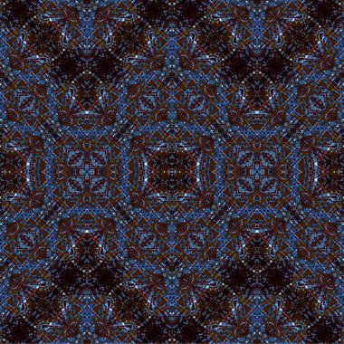 Kusursuz dokuma deseni. Örülmüş arka plan. Halı desensiz. Soyut arkaplan. Sanat kaleydoskobu