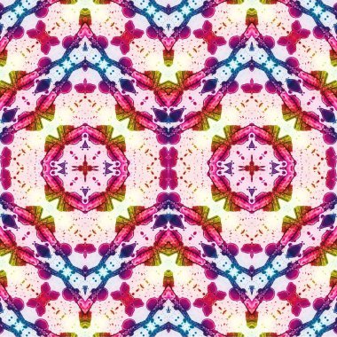 Kusursuz dokuma deseni. Örülmüş arka plan. Halı desensiz. Soyut arkaplan. Sanat kaleydoskobu