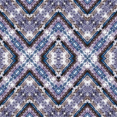 Kusursuz dokuma deseni. Örülmüş arka plan. Halı desensiz. Soyut arkaplan. Sanat kaleydoskobu