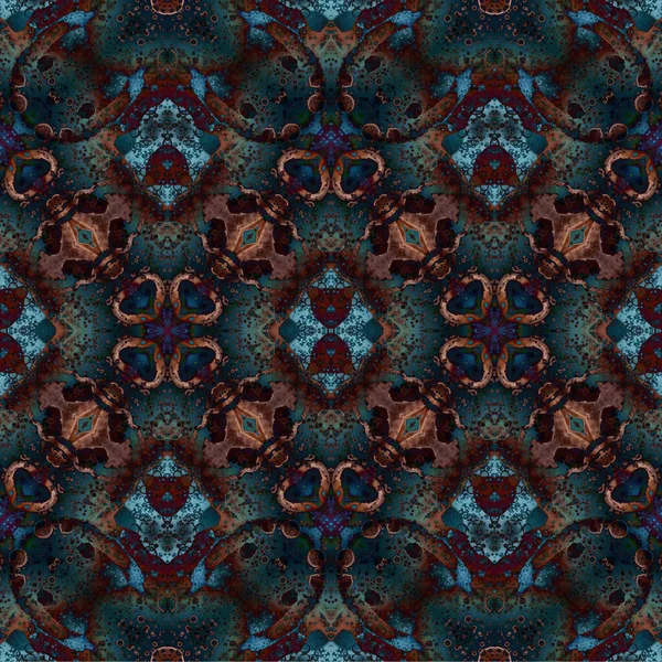 Kusursuz dokuma deseni. Örülmüş arka plan. Halı desensiz. Soyut arkaplan. Sanat kaleydoskobu