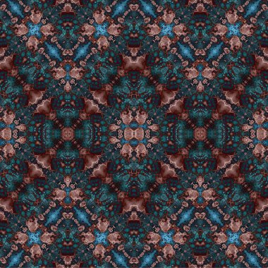 Kusursuz dokuma deseni. Örülmüş arka plan. Halı desensiz. Soyut arkaplan. Sanat kaleydoskobu