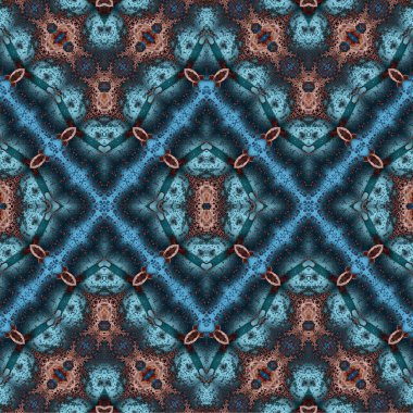 Kusursuz dokuma deseni. Örülmüş arka plan. Halı desensiz. Soyut arkaplan. Sanat kaleydoskobu