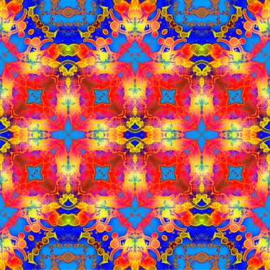 Kusursuz dokuma deseni. Örülmüş arka plan. Halı desensiz. Soyut arkaplan. Sanat kaleydoskobu