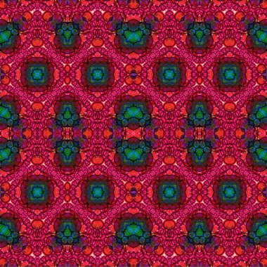 Kusursuz dokuma deseni. Örülmüş arka plan. Halı desensiz. Soyut arkaplan. Sanat kaleydoskobu