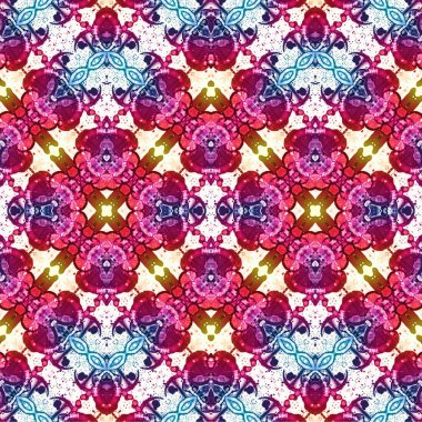 Kusursuz dokuma deseni. Örülmüş arka plan. Halı desensiz. Soyut arkaplan. Sanat kaleydoskobu