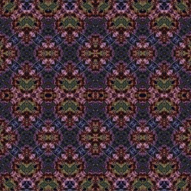 Kusursuz dokuma deseni. Örülmüş arka plan. Halı desensiz. Soyut arkaplan. Sanat kaleydoskobu