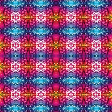 Kusursuz dokuma deseni. Örülmüş arka plan. Halı desensiz. Soyut arkaplan. Sanat kaleydoskobu