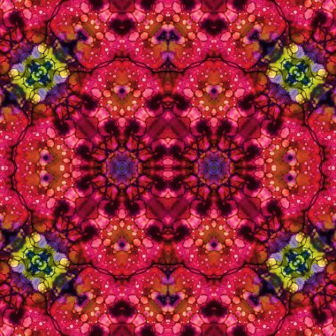 Kusursuz etnik düzen. Soyut retro arka plan. Kusursuz bir doku. Simetrik arkaplan. Sanat dokusu