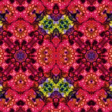 Kusursuz etnik düzen. Soyut retro arka plan. Kusursuz bir doku. Simetrik arkaplan. Sanat dokusu