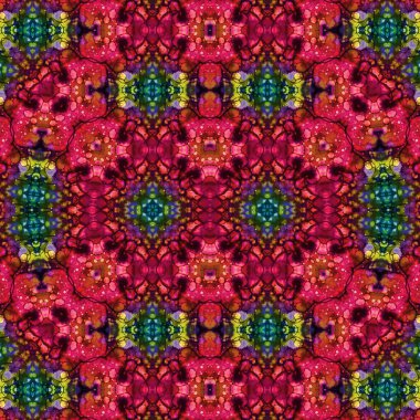 Kusursuz etnik düzen. Soyut retro arka plan. Kusursuz bir doku. Simetrik arkaplan. Sanat dokusu