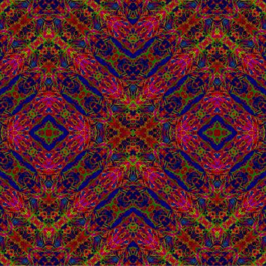 Kusursuz kaotik şablon. Soyut sanat geçmişi. Kusursuz bir doku. Modern arka plan. Mandala